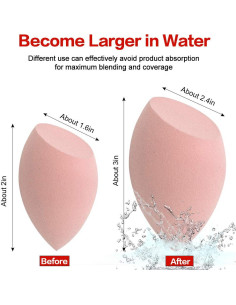 Juego de 4 Esponjas de Maquillaje KNEEDARKYEAR Multicolores 2