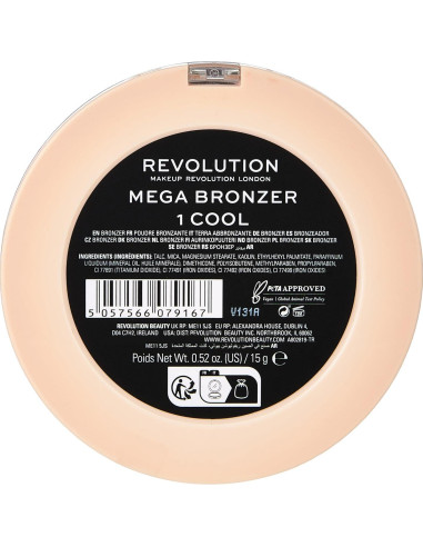 Bronceador Mega Revolution 15g Acabado Mate Vegano Frío