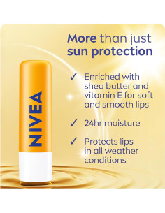 Bálsamo Labial NIVEA Sun Caring SPF 30 Doble 2x4.8g 2