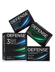 Jabón Natural Defense Soap Set 3 Variedades - Original, Menta, Avena