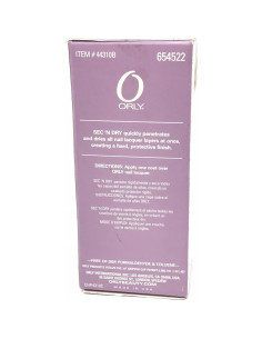 Topcoat Seco Profundo Orly Sec'n Dry 18 ml - Brillo y Resistencia 2