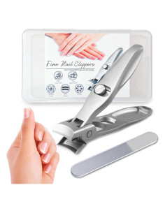 Cortauñas Nnewpeak Antisalpicaduras para Uñas Gruesas con Lima