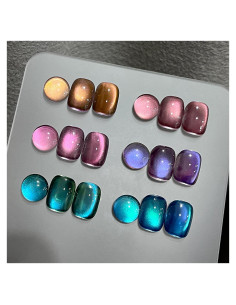 Conjunto de Esmalte de Uñas Gel Ojo de Gato GAOY 6 Colores