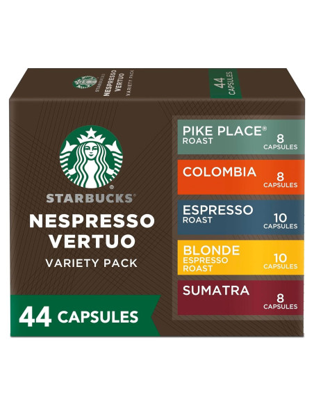Cápsulas de Café Starbucks para Nespresso Vertuo - Variedad 44 Unidades
