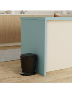 Basurero Compacto de Plástico 6L simplehuman Negro Redondo 2