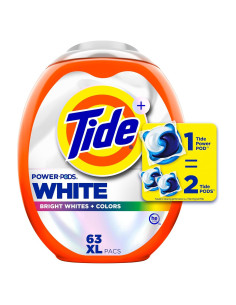 Detergente Tide Power PODS Plus Ultra OXI 63 Unidades