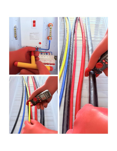 Guantes Eléctricos Aislantes Coolneon 12kV Tamaño 10 Rojo