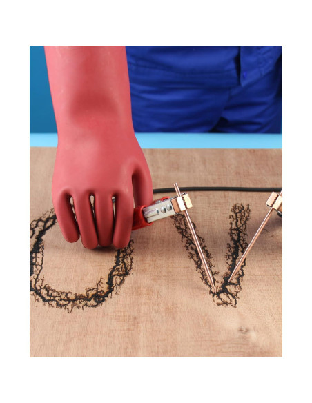 Guantes Eléctricos Aislantes Coolneon 12kV Tamaño 10 Rojo