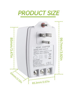 Transformador 24V 40VA EPLZON para Termostatos y Timbres 2