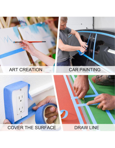 Cinta de Pintor Azul 1" EFOK - 20 Rollos x 50.29m - 1006.56m