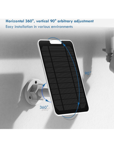 Panel Solar 4W Aothaigro para Cámaras Arlo Pro 3/4/Ultra