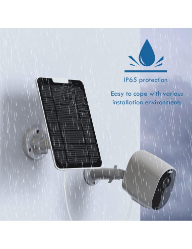 Panel Solar 4W Aothaigro para Cámaras Arlo Pro 3/4/Ultra