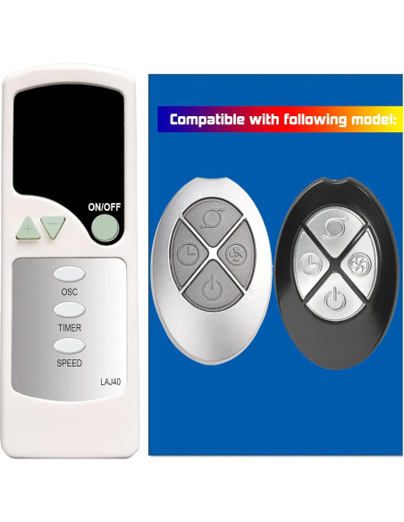 Control Remoto Lasko 2033659A 2033659 2033660 Ventilador