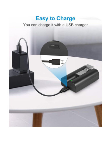 Paquete de 2 Baterías Recargables Amityke para Ring 6040mAh