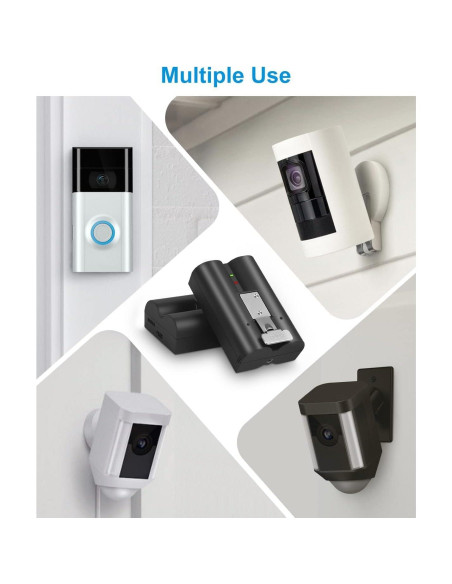 Paquete de 2 Baterías Recargables Amityke para Ring 6040mAh