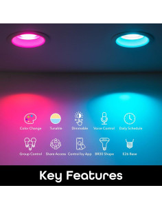 Bombilla LED Wi-Fi Geeni Prisma Plus Drop E26 BR30 Multicolor 2