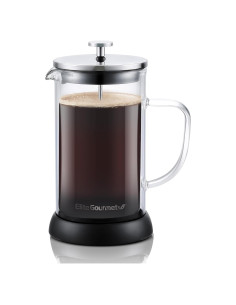 Prensa Francesa Elite Gourmet FP1223X 1L Vidrio Aislado