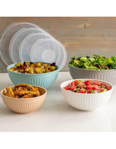 Juego de Cuencos Mezcla y Servicio Nordic Ware 8 Piezas