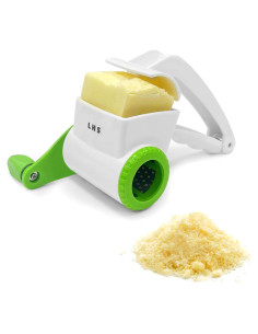 Rallador de Queso Rotativo LHS Manual Acero Inoxidable Verde