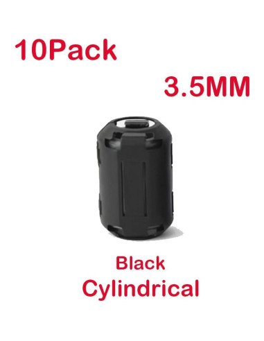 10 Clips de Anillo de Ferrita UCCKEYI Filtro de Ruido RFI EMI