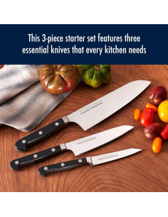 Set de Cuchillos de Cocina HENCKELS Classic 3 Piezas Acero Inoxidable 2