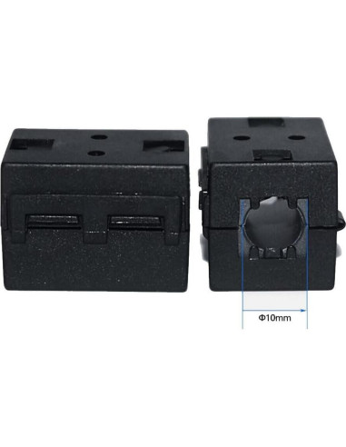 10 Clips de Anillo de Ferrita UCCKEYI Filtro de Ruido RFI EMI