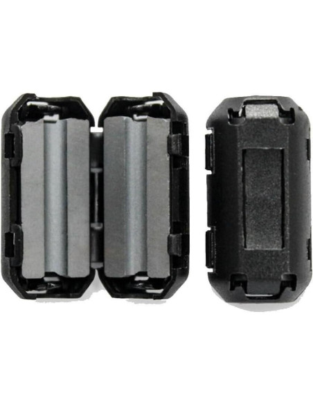 10 Clips de Anillo de Ferrita UCCKEYI Filtro de Ruido RFI EMI