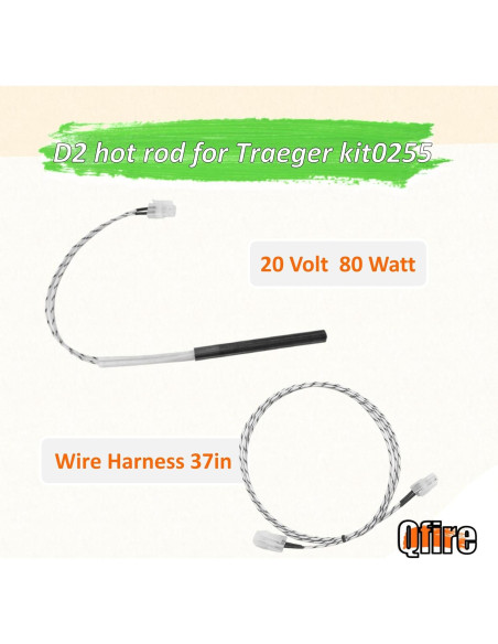 Repuesto Hot Rod y Firepot Traeger Pro 575/780 - Kit DC Combo