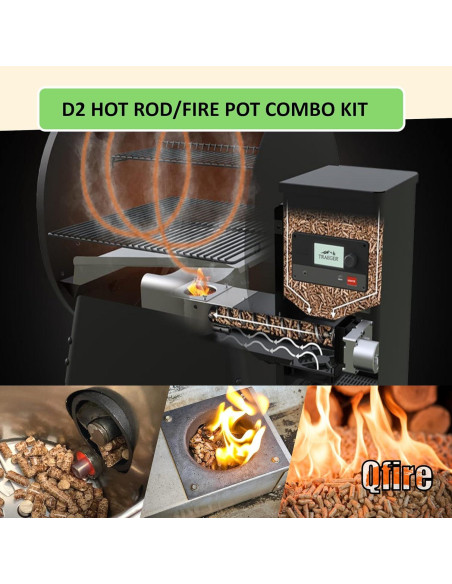 Repuesto Hot Rod y Firepot Traeger Pro 575/780 - Kit DC Combo