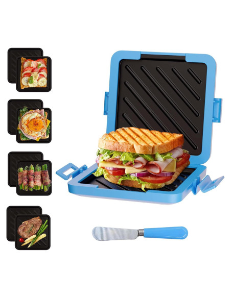 Hacedor de Toasties de Microondas Azul HQBKP-RD 15x15cm