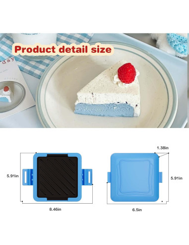 Hacedor de Toasties de Microondas Azul HQBKP-RD 15x15cm