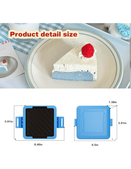 Hacedor de Toasties de Microondas Azul HQBKP-RD 15x15cm