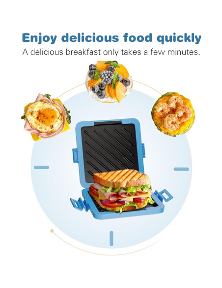 Hacedor de Toasties de Microondas Azul HQBKP-RD 15x15cm