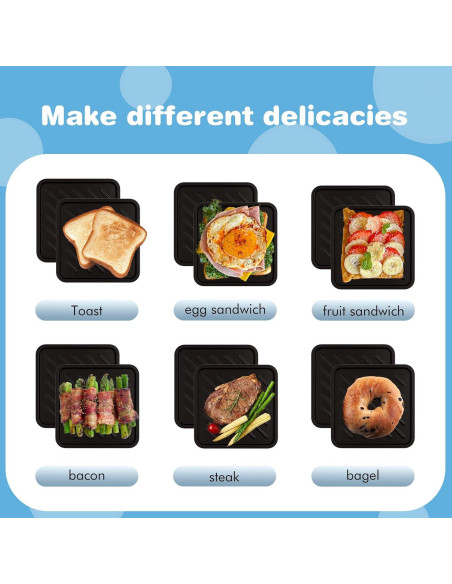 Hacedor de Toasties de Microondas Azul HQBKP-RD 15x15cm