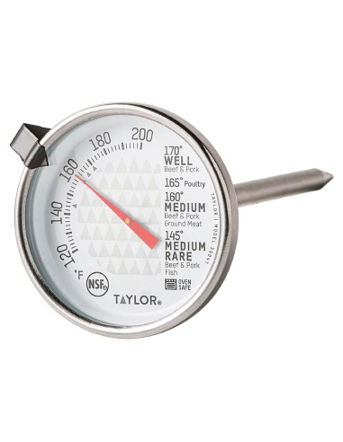 Termómetro de Cocina Taylor Leave-In Acero Inoxidable 5.08 cm