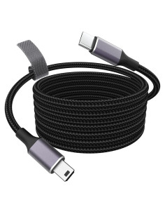 Cable USB C a Mini USB 1m Sqrmekoko para Micrófonos Blue Yeti