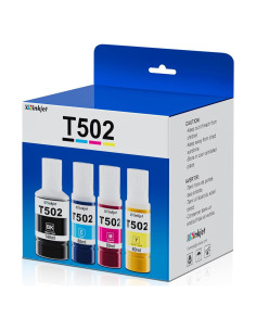 Botellas de Recarga de Tinta 502 Osinkjet Paquete de 4