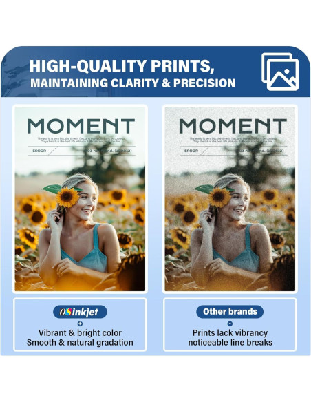 Botellas de Recarga de Tinta 502 Osinkjet Paquete de 4