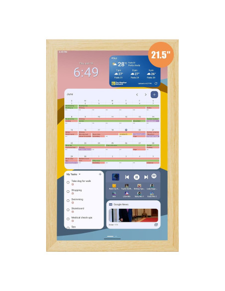 Calendario Digital de Pared Homlab 21.5" HD Inteligente