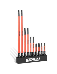Juego de 10 Puntas Torx T30 Magnéticas 50-152mm Acero S2