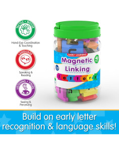 Letras Magnéticas de Aprendizaje The Learning Journey - 40 Piezas 2