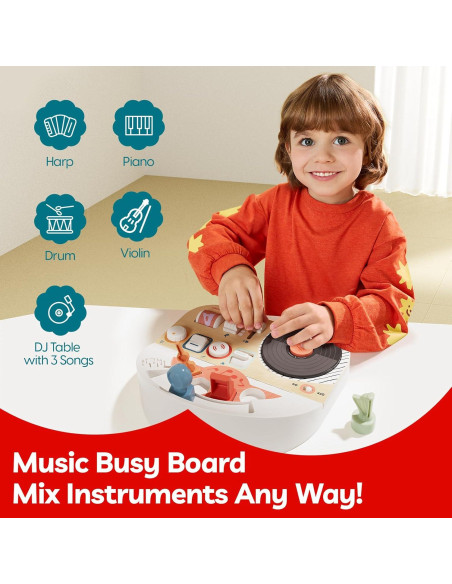 Tablero Musical Sensorial Montessori TOP BRIGHT 14 Actividades Tablero Musical Sensorial Montessori TOP BRIGHT 14 Actividades