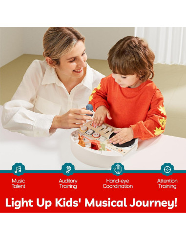 Tablero Musical Sensorial Montessori TOP BRIGHT 14 Actividades