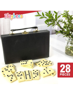 Juego de Dóminos Doble Seis Playbees - 28 Fichas en Estuche 2