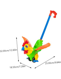 Andador de Gallo de Caricatura KESYOO 32x25cm Juguete Educativo 2