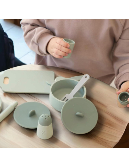 Set de Cocina Infantil de Silicona Kangde - 9 Piezas Seguras