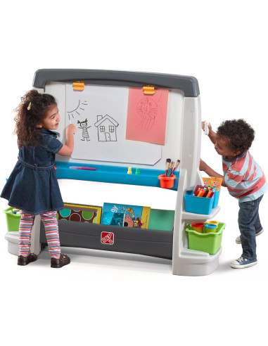 Caballete de Arte Jumbo Step2 Doble Cara para Niños 3-8 Años