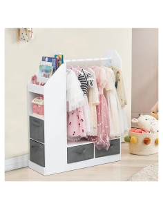 Vestidor Infantil Karl Home con Espejo Blanco 106.9 cm