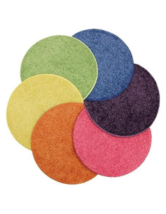 Conjunto de 6 Asientos de Alfombra Circular KOECKRITZ 45.72 cm