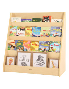 Estantería Montessori Bateso de Madera para Niños - 4 Estantes